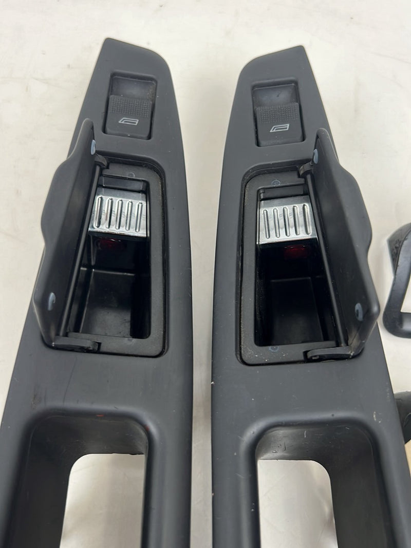 2001-2003 Audi S8 D2 A8 Door Window Switch w/ Trim Black Set of 4 OEM #6107EM