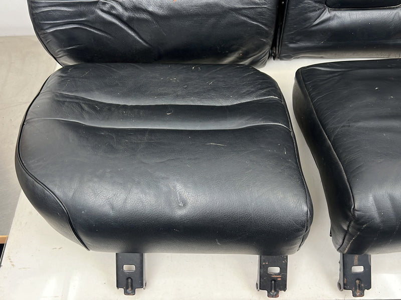 1990-1992 Volvo 740 745 940 Wagon Black Leather Rear Seat Assembly OEM #5985EM