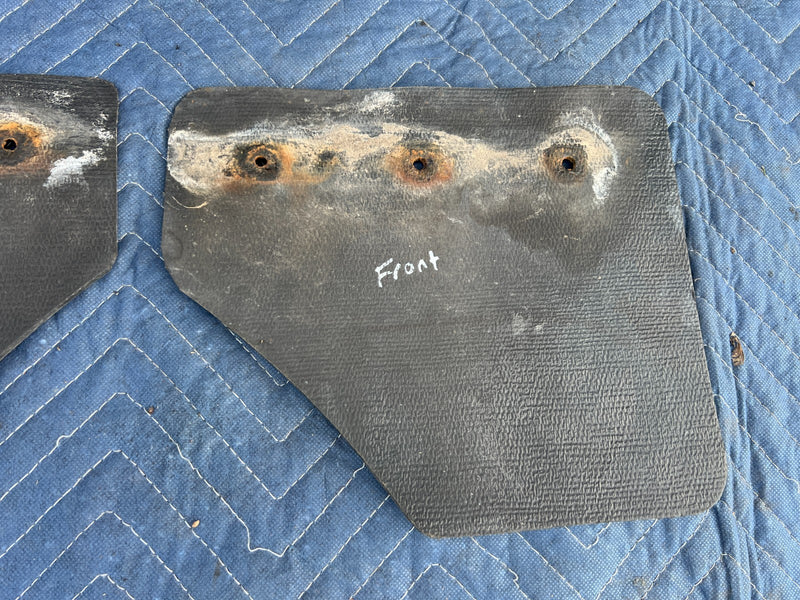 1967-1974 Volvo 140 142 144 145 Front Right & Left Mud Flap Pair OEM #4888EM