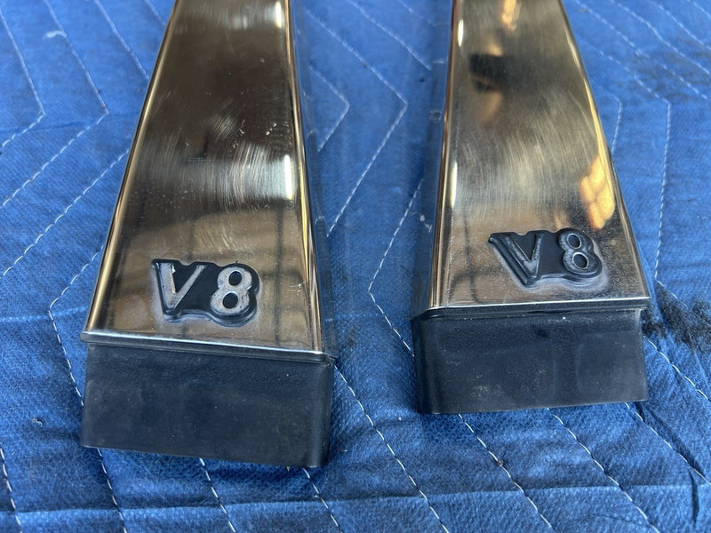 1998-2003 Jaguar XJR XJ8 X308 Left & Right B Pillar Trim Pair Exterior OE #4688E
