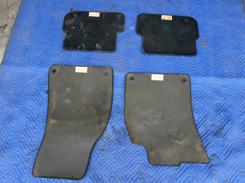 2005-2011 Audi A6 Black Carpet Floor Mat Set of 4 Front Rear LH & RH OEM #3397EM