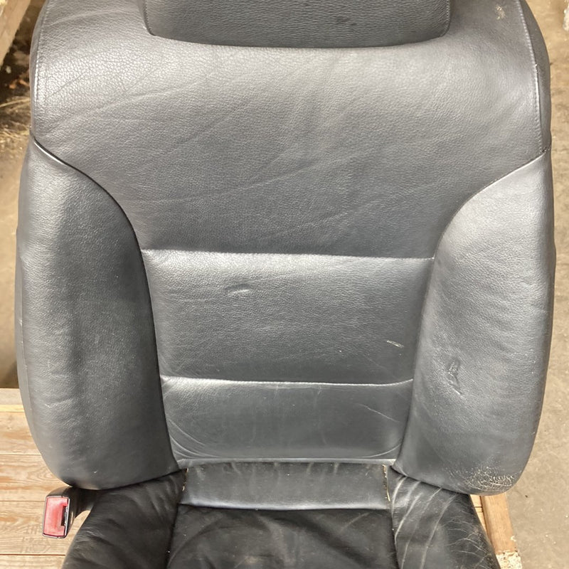 2003-2007 BMW 545i E60 Seat Front Left Driver Black Leather OEM #4980M