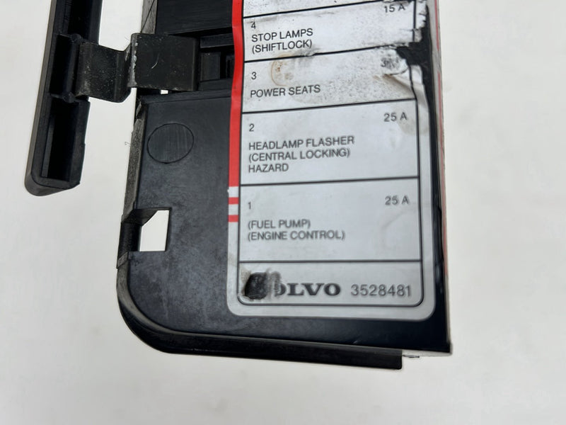 1990-1992 Volvo 740 745 940 Fuse Box Cover Lid Trim 1258895 OEM #5834EM