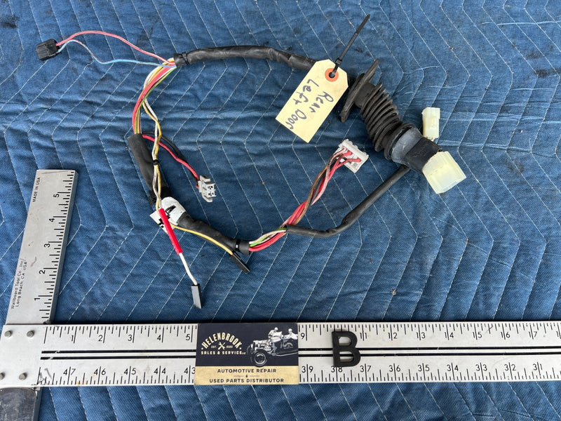 1989-1995 Volvo 740 940 Sedan Driver Rear Power Door Wiring Harness OEM #3676EM