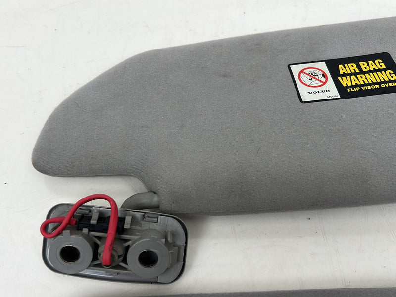 2004-2007 Volvo S60R V70R Front Right & Left Sun Visor Pair Gray Cloth 9454101 OEM #5759EM