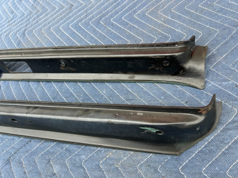 1967-1974 Volvo 140 142 144 145 Right & Left A Pillar Trim Black Pair OE #4867EM