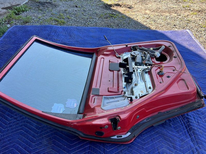 1993-1997 Volvo 850 Rear Driver Left LH Door Assembly Red OEM