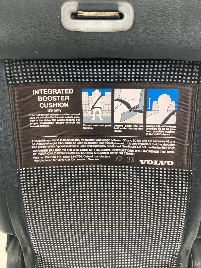 1992 Volvo 940 944 - Rear Seat