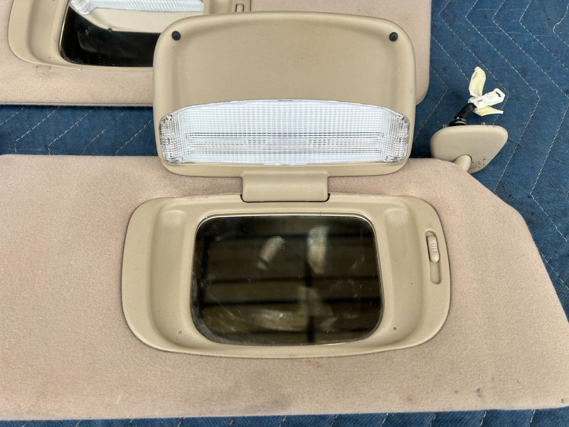 2002-2006 Toyota Camry Right Left RH LH Side Sun Visor Tan Beige OEM #72DU
