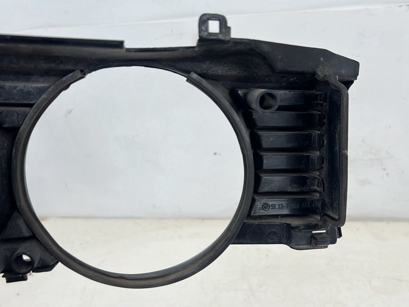 1986-1994 BMW 740iL E32 7 Series Left Headlight Trim Surround Grille OE #6765EM