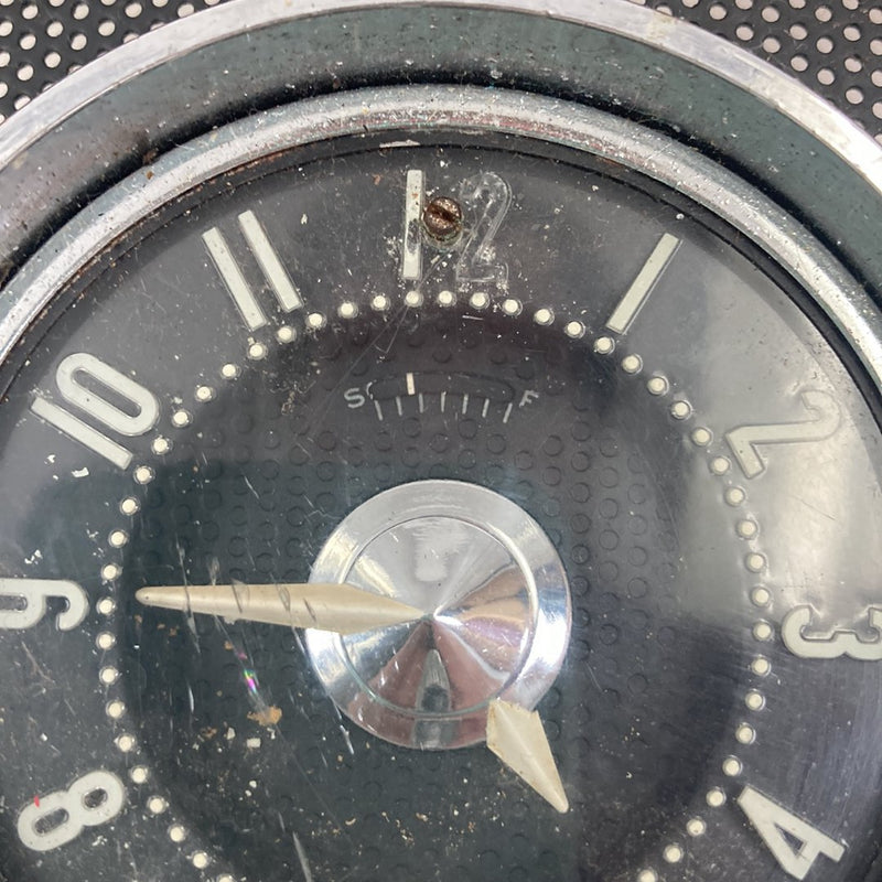 1955-1956 Chevrolet Bel Air Clock Gauge Chrome Trim Gauge 3717180 OEM #5318M