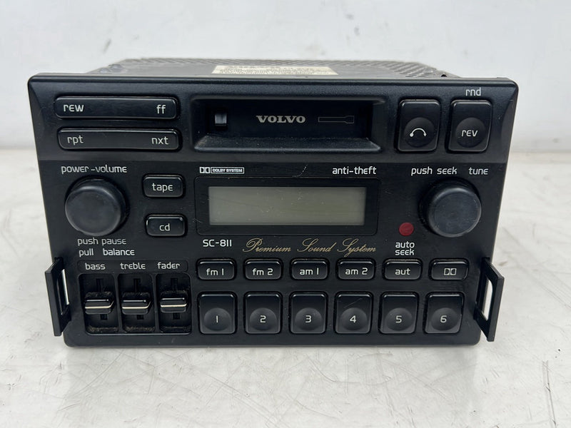 1993-1997 Volvo 850 AM FM Stereo Radio Head Unit Tape Player SC-811 OEM