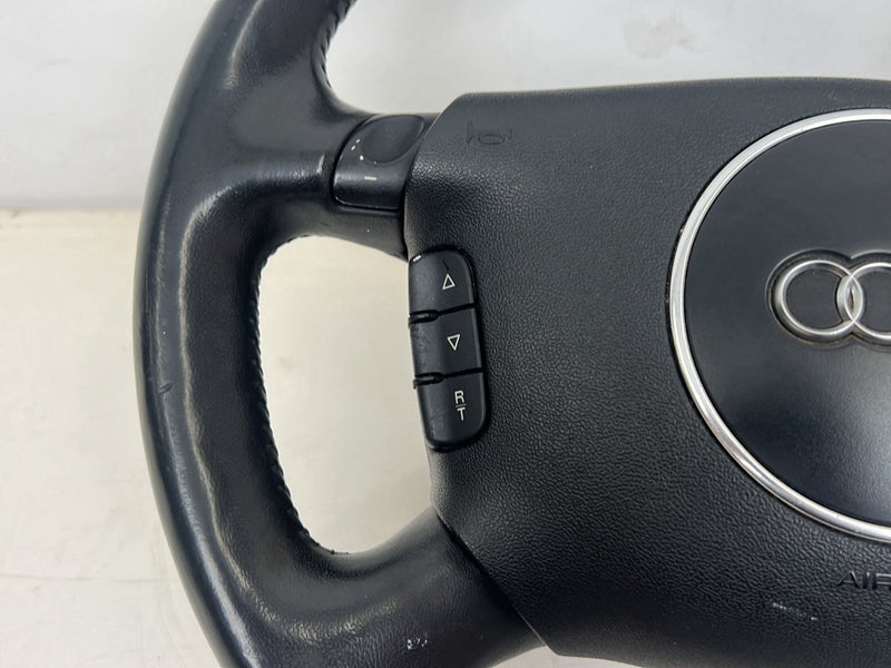 1996-2003 Audi S8 D2 A8 Black Leather Steering Wheel w/ Paddle Shift OEM #6439EM