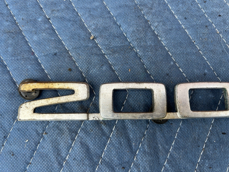 1977-1983 BMW 2002 Ti 18268412 E21 3 Series Rear Badge Emblem Chrome OEM #3883M