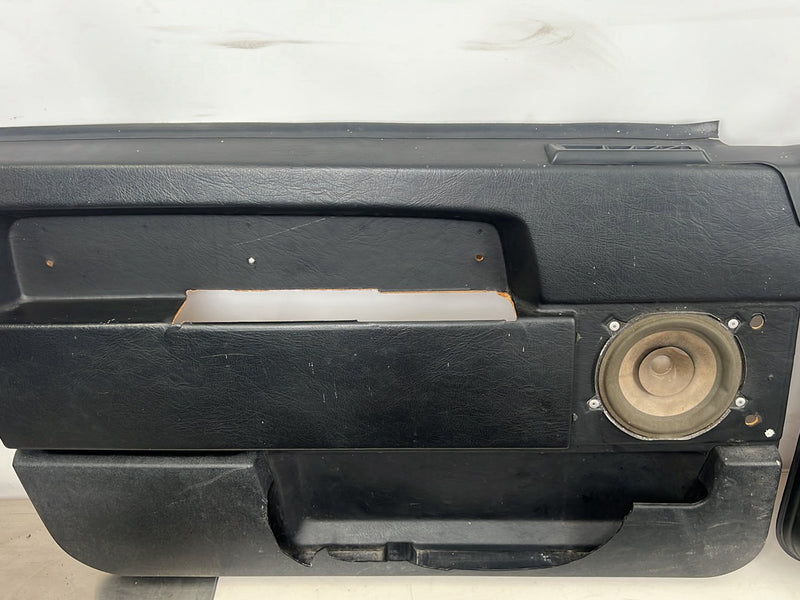 1990-1992 Volvo 740 745 940 Wagon Door Card Trim Panel Set of 4 Black OE #5977EM