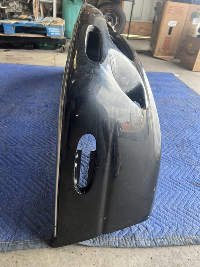 1998-2003 Jaguar XJR XJ8 X308 Front Bumper Cover Black w/Chrome Trim OEM #4801E
