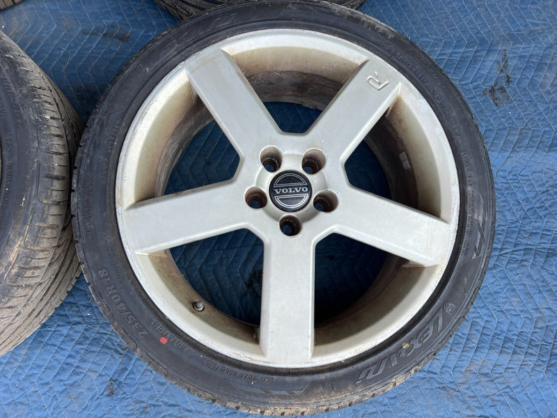 2005-2007 Volvo S60R V70R 18" x 8J Wheel & Tire Set of 4 30647397 OEM #2858EM