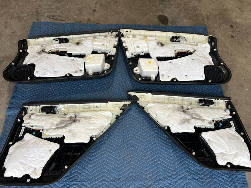 2003-2007 Honda Accord Set of 4 Door Card Panels Trim Black Sedan OEM #1366CN