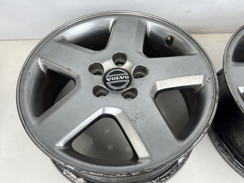 1998-2000 Volvo V70 5 Spoke 6.5Jx16 16" Wheel Set Smoked Hyper 5x108 OEM #6351EM