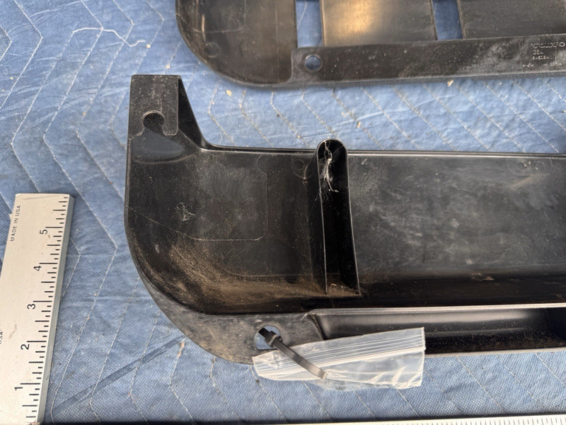 1986-1993 Volvo 240 244 245 Front Door Map Pocket Trim Pair Black OEM #4920E