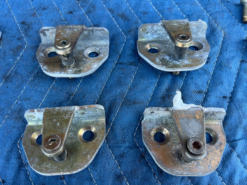 1986-1993 Volvo 240 244 245 Door Catch Latch Striker Plate Set of 4 OEM #4209EM