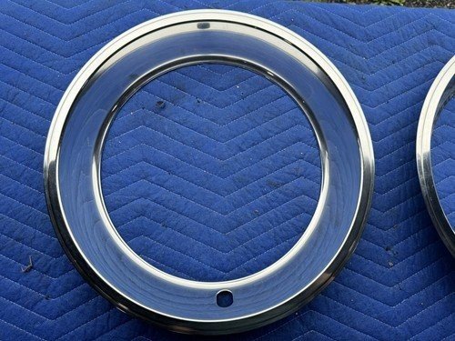 1969 Chevy Camaro Z28 NOS Chrome Trim Ring Set Of 4 9796696 OEM GM #3571E