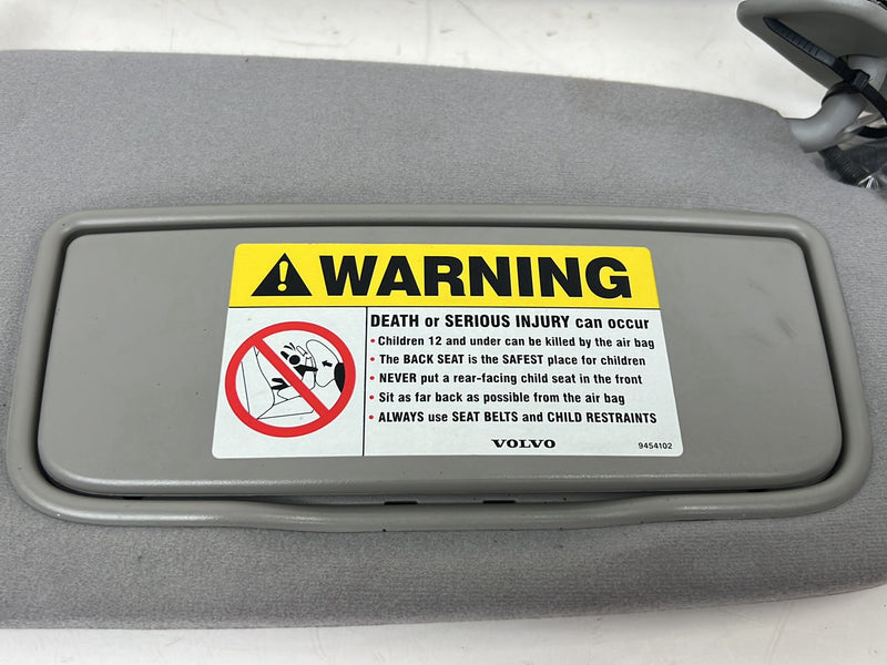 2004-2007 Volvo S60R V70R Front Right & Left Sun Visor Pair Gray Cloth 9454101 OEM #5759EM