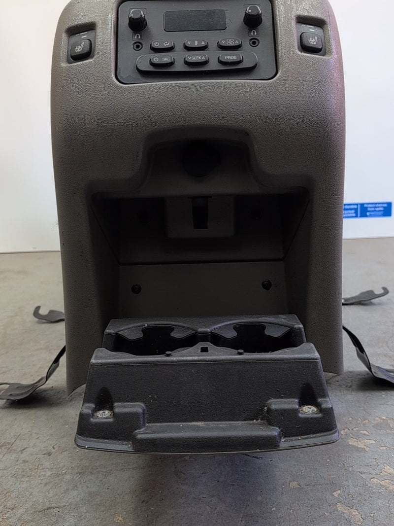 2003-2006 GMC Yukon Denali Center Console Assembly Woodgrain OEM Lid Mounts