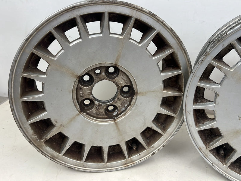 1990-1992 Volvo 740 745 940 6Jx15 15" Wheel Rim Pair 1359180 OEM #6497EM