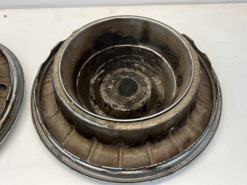 1956-1957 Cadillac Eldorado DeVille Sombrero 15 inch Hub Cap Pair OEM #5306EM