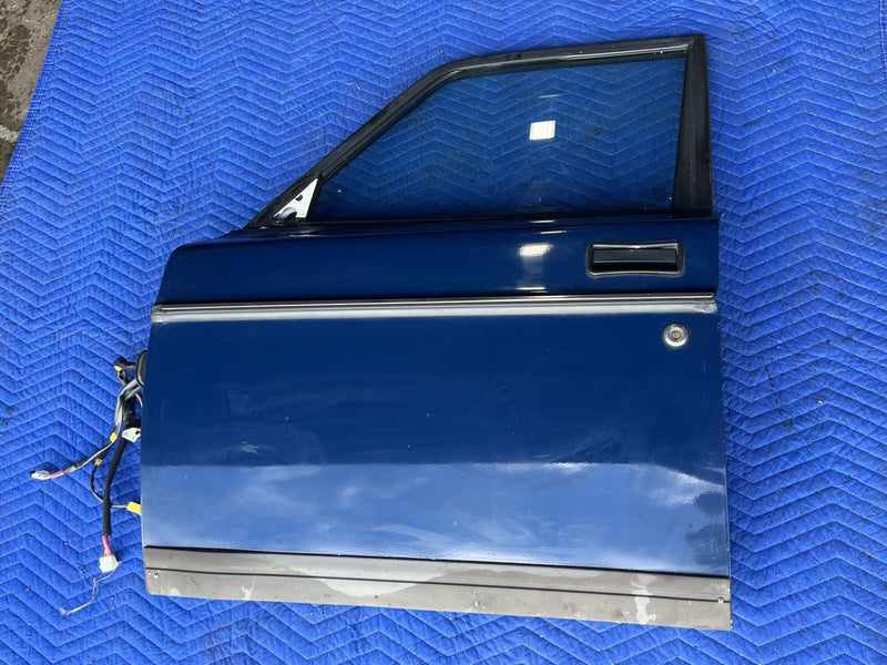 1986-1993 Volvo 240 244 245 Driver Left LH Front Door Complete Blue OEM #3754E