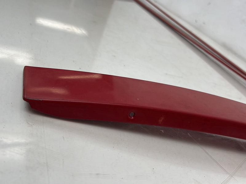 1993-1997 Volvo 850 Wagon Exterior Rear Side Window Trim Pair Red OEM