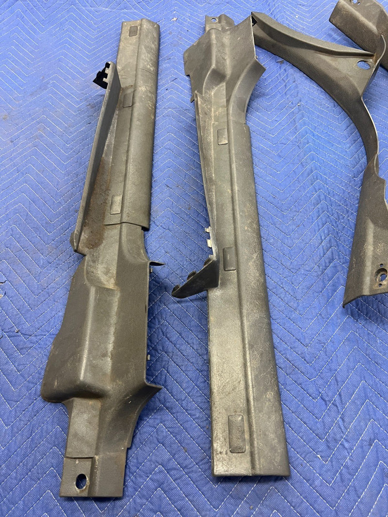 1992-1995 Volvo 940 740 Lower Entry Scuff Panel Trim Set of 4 Gray OEM #3188EM