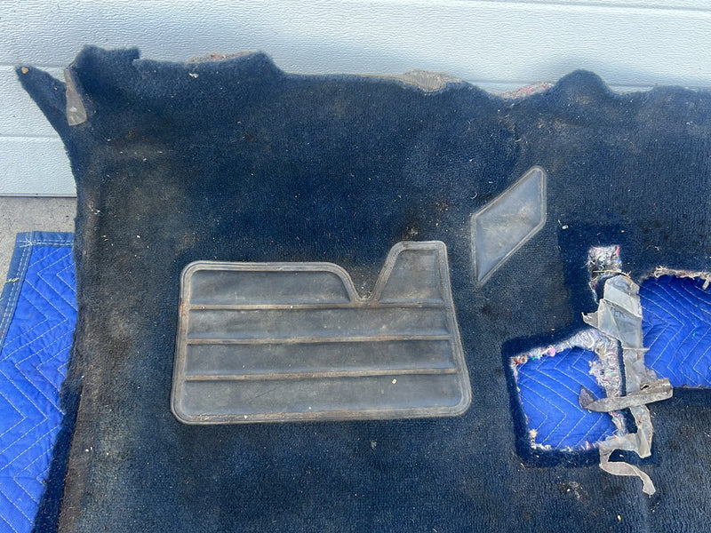 1988-1998 Chevrolet Silverado Ext Cab 4x4 Molded Carpet Set Dark Blue OE #5537EM
