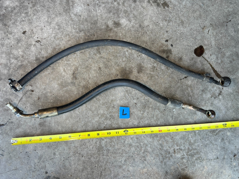 1984-1989 Volvo 740 760 Power Steering Oil Feed & Return Line Pair OEM #1585EM