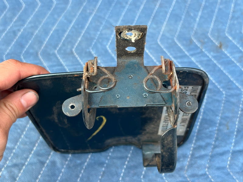 1986-1993 Volvo 240 244 Sedan Gas Fuel Tank Door & Hinge Blue Green OEM #5030E