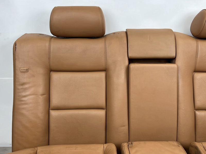 1996-2003 Audi S8 D2 A8 Front & Rear Recaro Caramel Leather Power Seat Set OEM #6384EM