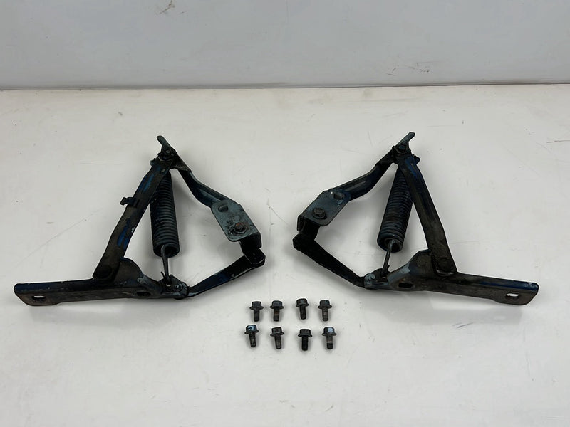 1975-1980 Volvo 244 240 Blue Hood Hinge Pair w/ Mounting Bolts OEM #5348EM