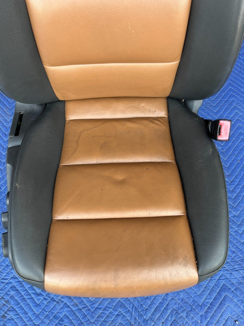2005-2011 Audi A6 Front Passenger Seat Two Tone Amaretto + Black OEM #28ZJ