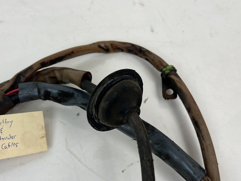 1983-1985 Porsche 944 Alternator Positive Negative Battery Cable Wire OE #5676EM