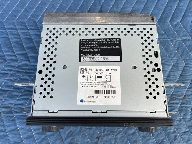 1998-2002 Honda Accord Radio Headunit CD AM FM 39100-S84-A210 OEM #1936CN