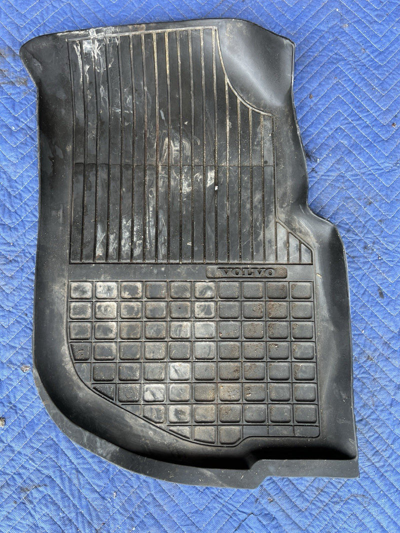 1993-1997 Volvo 850 850R Charcoal All Weather Rubber Floor Mat Pair OEM #4428E