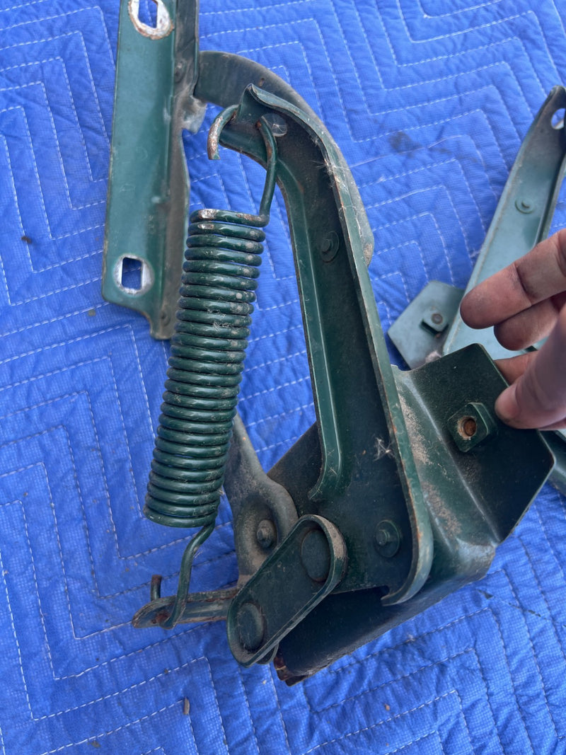 1967-1974 Volvo 140 142 144 145 Left & Right Hood Hinge Pair Bonnet OEM #4956EM