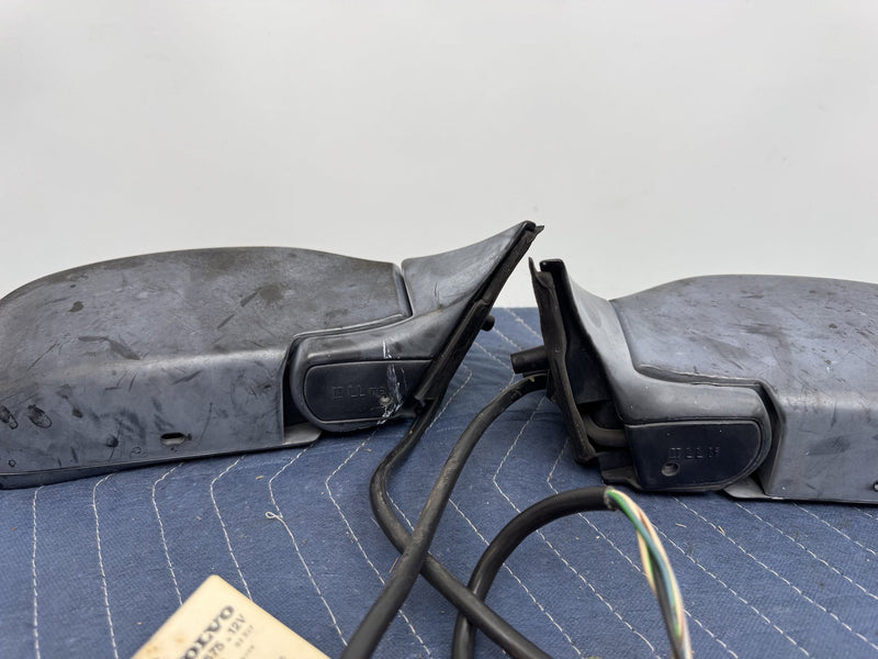 1986-1993 Volvo 245 240 244 Power Door Mirror Pair w/ Trim & Harness OEM #6511EM