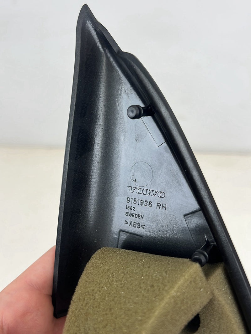2004-2007 Volvo S60R V70R Right Corner Mirror Trim Interior Black OEM #5828EM