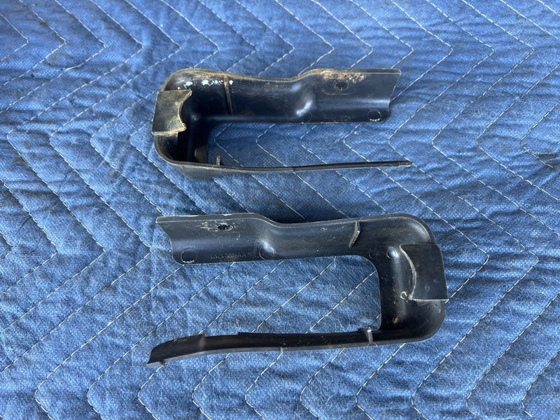 1998-2003 Jaguar XJR XJ X308 Front Seat Anchor Trim Set Of 4 Black OEM #4786E