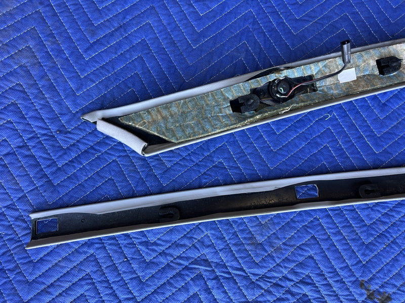 1998-2003 Jaguar XJR XJ8 X308 Front Left & Right A Pillar Trim Gray OEM #4655E