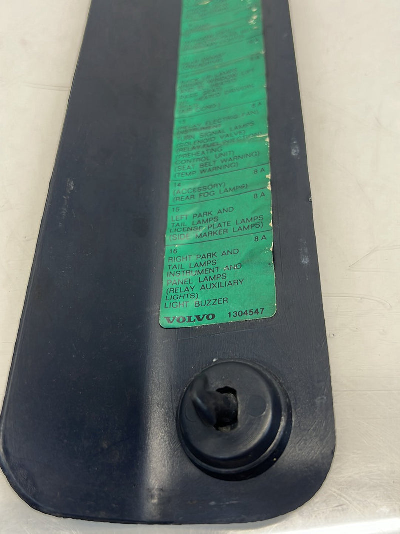 1975-1980 Volvo 244 240 Fuse Box Cover Trim Black 1304547 OEM #5264EM