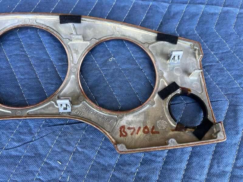 1998-2003 Jaguar XJR XJ8 X308 Gauge Cluster Surround Wood Bezel Dash OEM #4687E
