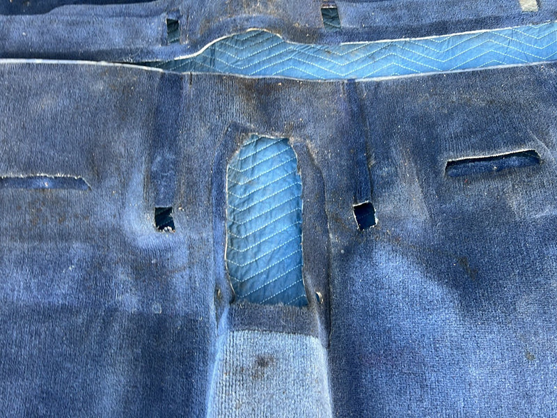 1975-1980 Volvo 244 240 Sedan Only Blue Molded Carpet Set Front Rear OEM #5403EM